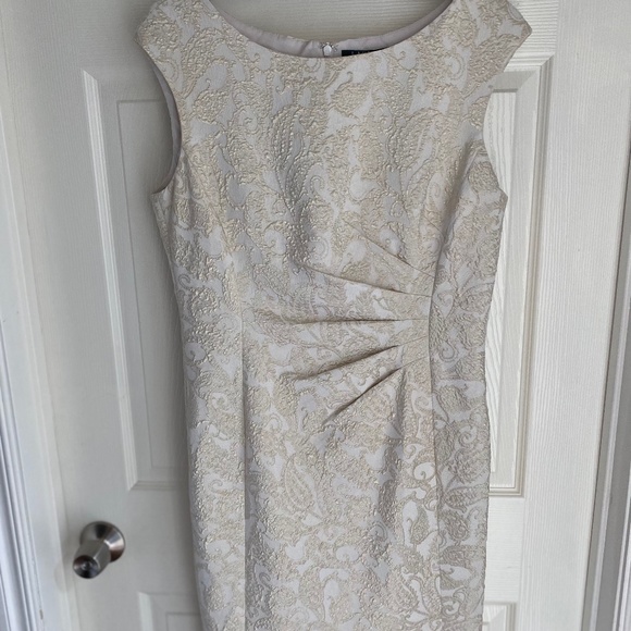 Ralph Lauren Dresses & Skirts - Elegant cream and gold Ralph Lauren Sheath Dress